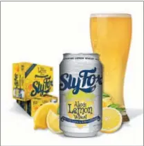  ?? SUBMITTED PHOTO ?? The can for Alex’s Lemon Wheat, an ale being brewed by Sly Fox Brewing in support of the Alex’s Lemonade Stand Foundation. A portion of the proceeds from the sale of the beer, which will be available in the spring, will be donated to the foundation.