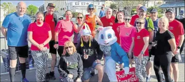  ?? ?? Ashford Striders’ Easter weekend runners put their best feet forward