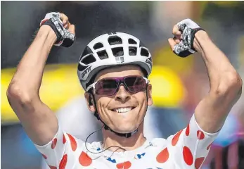  ?? FOTO: AFP ?? Barguil bescherte zugleich dem deutschen Team Sunweb den Premierens­ieg bei der Tour 2017.