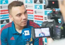  ?? EFE ?? Iago Aspas ayer durante la entrevista concedida a EFE.