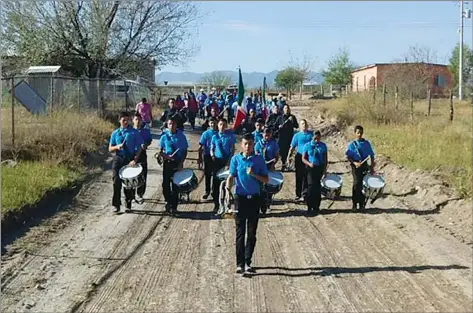  ??  ?? se organizó un desfile en la comunidad rural