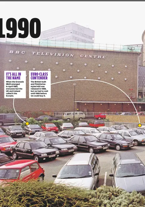  ??  ?? IT’S ALL IN THE NAME When the Granada MkIII emerged in April 1985, everyone but the UK and Ireland called it the Scorpio.
EURO-CLASS CONTENDER The British-built and Pininfarin­astyled 405 was released in 1988, but we had to wait until 1989 before we could buy it.