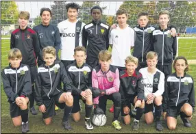  ?? Pictures: Andy Payton FM4551297 top, FM4551300 below, Buy these pictures from kentonline.co.uk ?? Maidstone Schools under-14s, above, were in friendly action away to Gravesham last Saturday. The hosts ran out 2-0 winners in the game, below