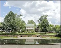  ?? Arkansas Democrat-Gazette/JOHN SYKES JR. ?? Legislatio­n introduced Tuesday by U.S. Sen. Tom Cotton would expand the Central High School National Historic Site to include houses on about 1.5 acres across the street from the school, as seen in this view from the school looking east across South...