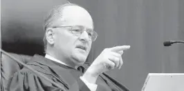  ?? ?? Despite statistics that say otherwise, Florida Supreme Court Chief Justice Charles T. Canady maintains that systemic racism does not exist in the Florida judicial system.