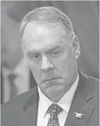  ??  ?? Ryan Zinke