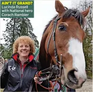  ?? ?? Lucinda Russell with National hero Corach Rambler