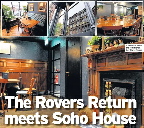  ??  ?? A first look inside the refurbishe­d Bay Horse Tavern