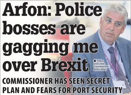  ??  ?? Police and Crime Commission­er Arfon Jones