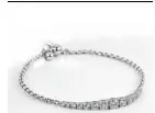  ??  ?? My Diamond Half Tennis 14-k white gold bracelet