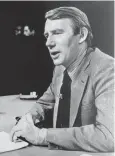  ?? (AP Photo/ File) ?? This Feb. 1978 photo shows Robert MacNeil, executive editor of “The MacNeil/Lehrer Report”. MacNeil, who created the even-handed, no-frills PBS newscast “The MacNeil-Lehrer NewsHour” in the 1970s and co-anchored the show for with his late partner, Jim Lehrer, for two decades, died on Friday.