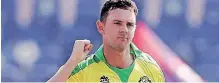  ?? ?? AUSTRALIA’S Josh Hazlewood.
| EPA