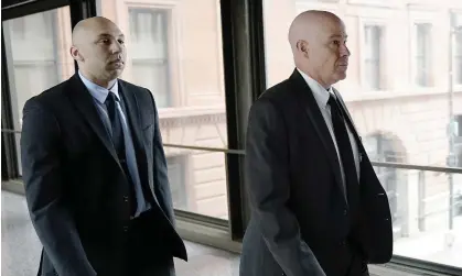  ?? Photograph: David Joles/AP ?? Former Minneapoli­s police officer J Alexander Kueng, left, and his attorney, Thomas Plunkett, at the courthouse in St Paul in July.