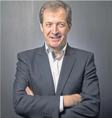  ??  ?? CONFLICTED: Alastair Campbell reveals his ambivalenc­e about Scottish independen­ce.