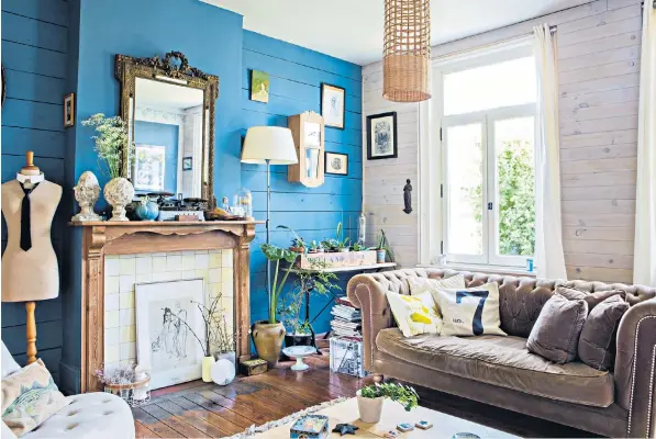  ?? ?? g Kind of blue: the #cluttercor­e trend on Instagram celebrates lived-in interiors