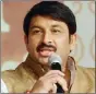  ??  ?? Manoj Tiwari