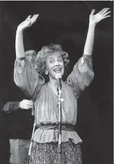  ?? GREG KINCH/VANCOUVER SUN ?? Lois Lilienstei­n of Sharon, Lois and Bram has died at age 78.