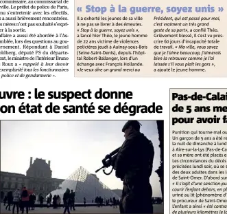  ?? (Photo EPA/MaxPPP) ?? Lors de l’attentat au Louvre vendredi, l’homme avait été grièvement blessé au ventre par des tirs de riposte.