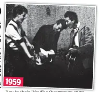  ??  ?? Day in their life: The Quarrymen snap 1959