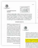  ??  ?? El OFICIO dirigido al Congreso en el que se exponen los motivos para el financiami­ento