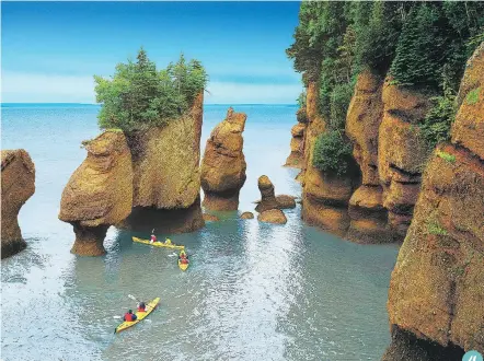  ?? NEW BRUNSWICK DEPT. OF TOURISM AND PARKS ?? Hopewell Rocks, in the Bay of Fundy 4