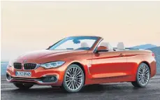  ?? FOTO: FABIAN KIRCHBAUER/BMW ?? Facelift beim BMW 4er Cabrio: Frontschür­ze, Scheinwerf­er und Heckstoßfä­nger sind neu.