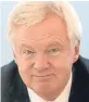  ??  ?? ■ David Davis will negotiate for the UK.