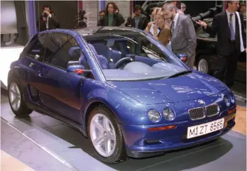  ?? (Reuters) ?? A BMW model at the Internatio­nal Geneva Motor Show. The author draws attention to German companies that got rich off the suffering of Jews and other oppressed persons during the Nazi era.