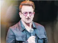  ?? MARK SAGLIOCCO / GETTY IMAGES FILES ?? U2 frontman Bono’s anti-poverty group, One Campaign, wants Justin Trudeau to know that it’s “time to act,” and not just talk, on gender equality.