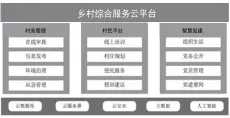  ?? ?? 图1乡村综合服务云平­台（图片来源：作者自绘）