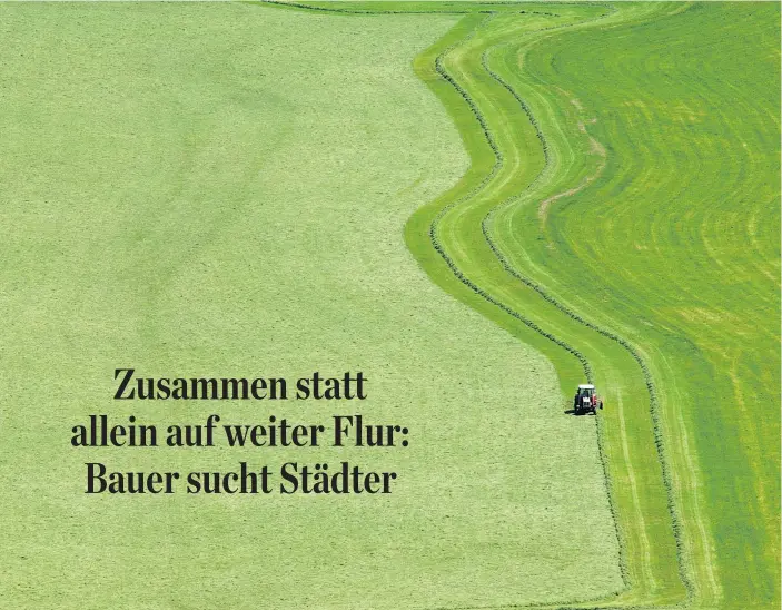  ??  ?? Keine gemähte Wiese ist die ländliche Entwicklun­g der Zukunft: Neue Geschäftsm­odelle und Lebensmitt­elkooperat­iven sollen Bauern den Städtern näherbring­en.