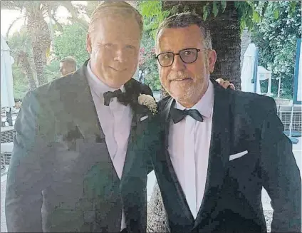  ??  ?? Ronald Koeman y Lluís Canut Una relación de amistad que perdura desde hace ya casi treinta años