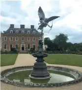  ??  ?? It’s a long way to Piccadilly: replica of London’s ‘Eros’ at St Giles House (1651)