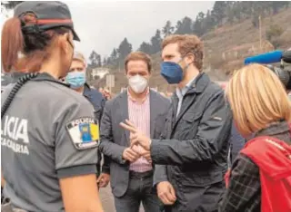  ?? // EP ?? Pablo Casado, ayer durante su visita a La Palma