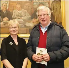  ?? All Photos Sheila Fitzgerald. ?? Michael Daly, Blarney and formerly Kiskeam, chatting to Dr. Éimear O’ Connor at the Presentati­on at Collins Barracks.