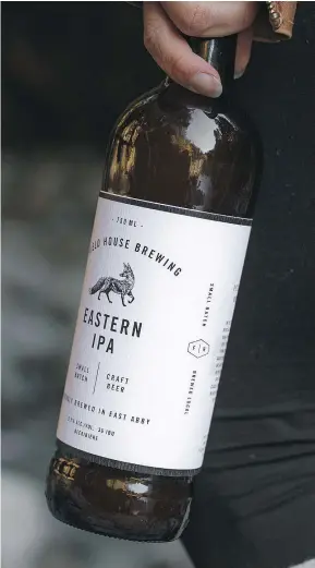  ??  ?? Eastern IPA by Field House Brewing of Abbotsford is a balanced, full-flavoured beer with 5.5 per cent alcohol, a bit low for an IPA.