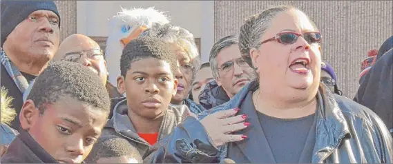  ?? | SCOTT STEWART~SUN-TIMES ?? Chicago Teachers Union President Karen Lewis on Thursday called the decisions “racist” and “classist.”