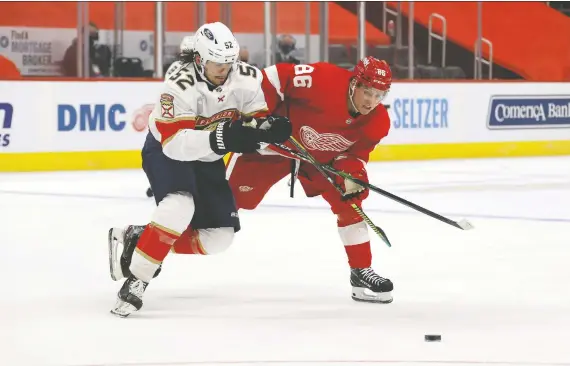  ?? GREGORY SHAMUS/GETTY IMAGES FILES ?? Mackenzie Weegar carved out a role as a dependable defencemen with the Florida Panthers, who took him in the seventh round, 206th overall, in 2013.