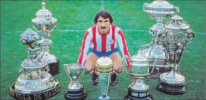  ?? FOTO: ATLÉTICO ?? José Luis Capón, uno de los grandes nombres de la historia del Atlético de Madrid, una leyenda con muchos títulos