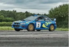  ??  ?? Right: 555 livery is that worn when McRae took second in this car on the 1997 Rally Argentina. Middle: Plenty of carbonfibr­e, but road car’s indicator stalk remains