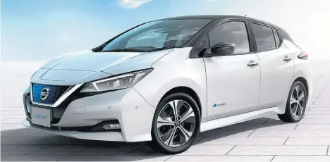  ?? NISSAN/DIVULGAÇÃO ?? Hatch 100% elétrico, Leaf será lançado no Salão de SP e agora pode rodar 400 km sem recarregar