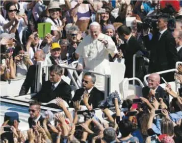  ?? / AP ?? El Papa apoyó a quienes se oponen al matrimonio gay en México.
