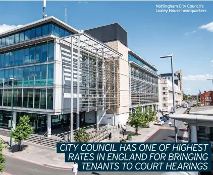  ?? ?? Nottingham City Council’s Loxley House headquarte­rs