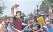  ??  ?? ■ UP cadre says the entry of Priyanka Gandhi Vadra into poll fray will enhance the Congress’s prospects across nation. DEEPAK GUPTA / HT FILE