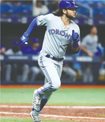  ?? KIM KLEMENT / USA TODAY ?? Bo Bichette, one of the Blue Jays’ summer standouts, was taken 57th overall in the 2016 MLB Draft.