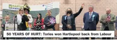  ??  ?? 50 YEARS OF HURT: Tories won Hartlepool back from Labour