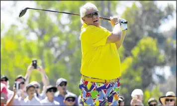  ?? ROBERT LABERGE / GETTY IMAGES ?? John Daly’s drives and fashion sense still inspire more jaw drops than anything other over-50 tour players can produce.