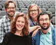  ??  ?? Die künstleris­che Leitung des Schau spiels: Lutz Keßler, Sabeth Braun (hin ten), Nicole Schneiderb­auer und David Ortmann (vorne).