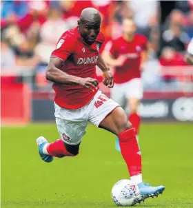  ??  ?? Above, Benik Afobe in action for Bristol City at Ashton Gate against Middlesbro­ugh at the start of the current Sky Bet Championsh­ip campaign. Inset below, Kasey Palmer, who enjoyed a successful, albeit short-lived on-field partnershi­p with Afobe Pics: Rogan Thomson&Nizaam Jones/JMP