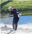  ?? BRIAN SPURLOCK/USA TODAY SPORTS ?? Tommy Fleetwood, practicing sand trap shots, won the French Open last year at Le Golf National.